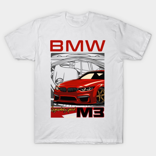 Legendary Speed M3 F80 T-Shirt by Harrisaputra